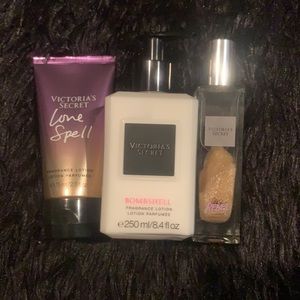 Fragrance lotion and shimmer